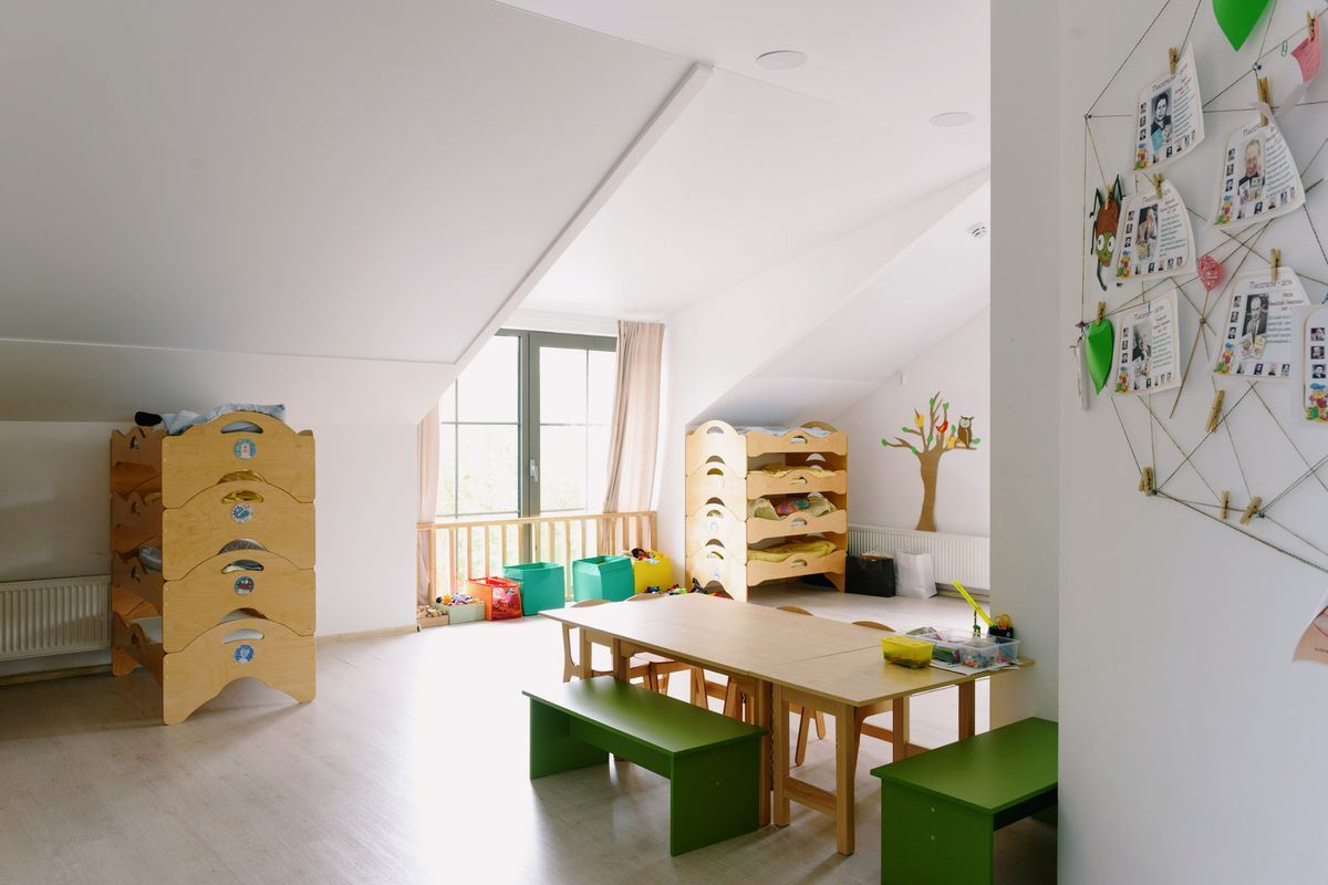 Child care classroom prepared for the day